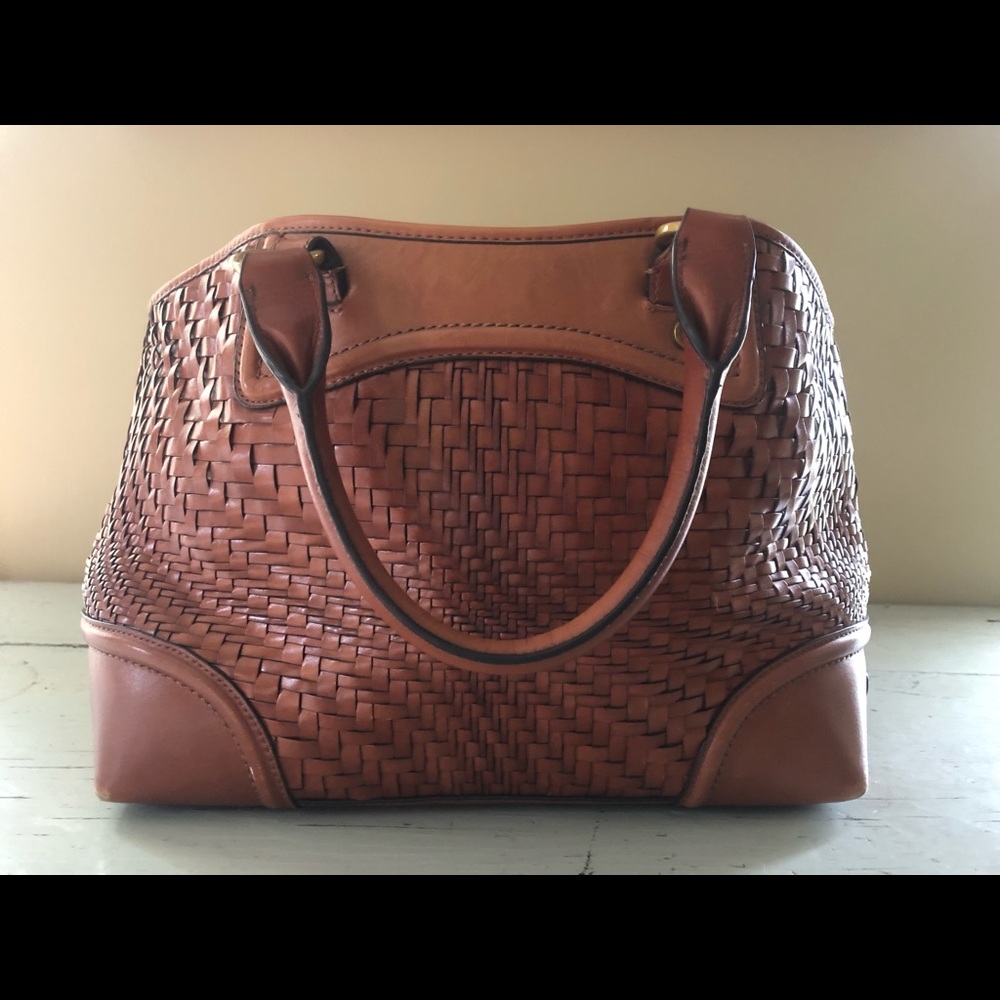 Cole Haan woven hand bag